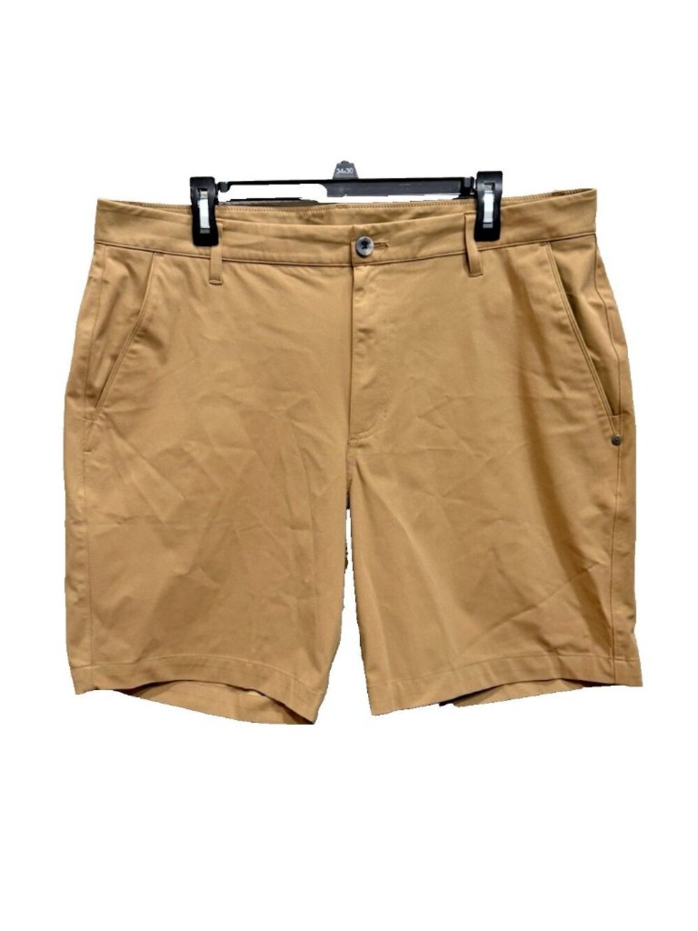 Vuori Men's Meta Brown Performance Shorts 8" Golf Athletic Stretch V379 Sz 36